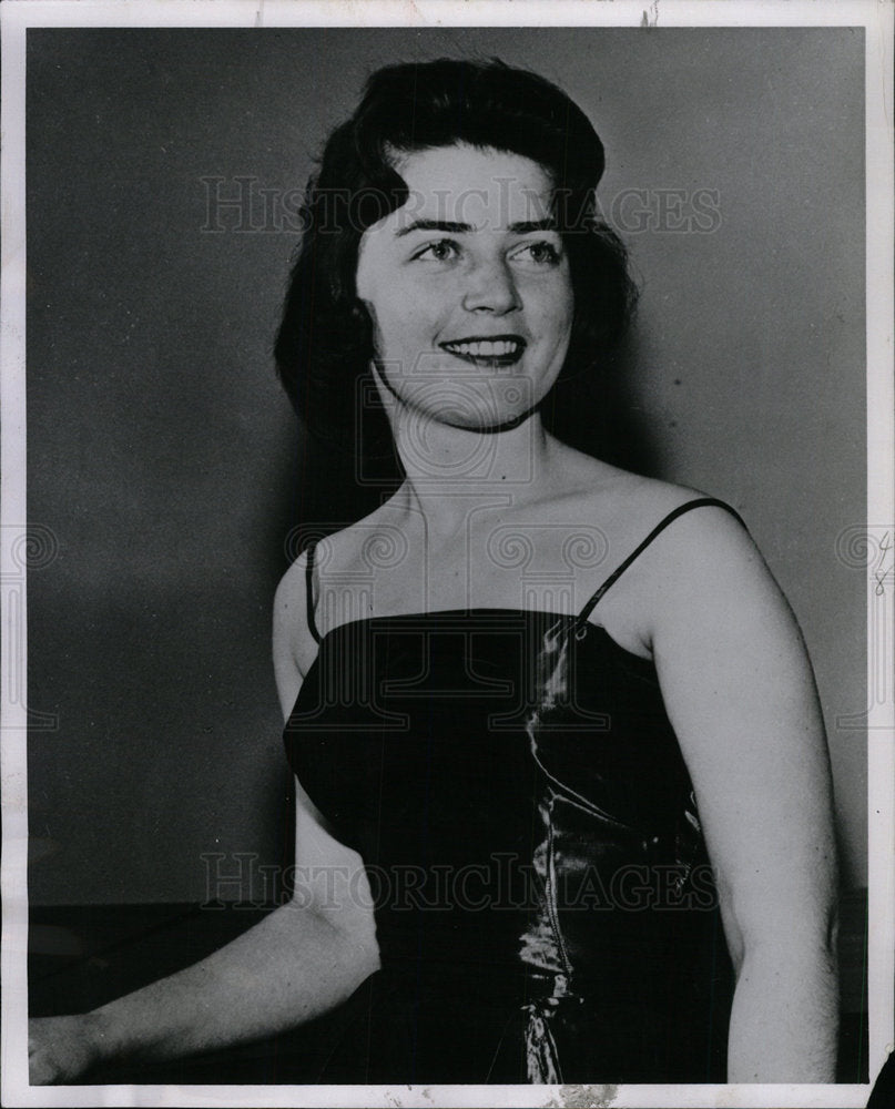 1961 Press Photo Judith M. Lane competes Denver girls - Historic Images