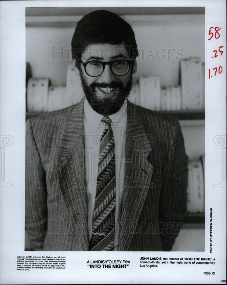 1985 Press Photo John David Landis  American Director  - Historic Images