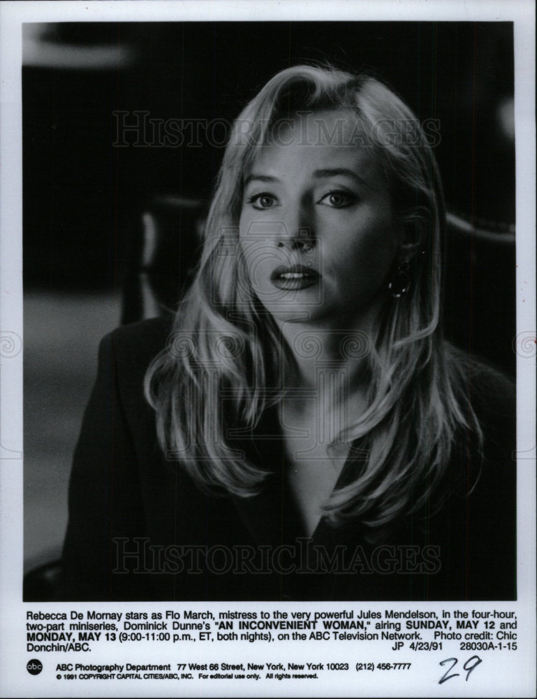 1995 Press Photo Rebecca Mornay Star Flo March Mistress - Historic Images