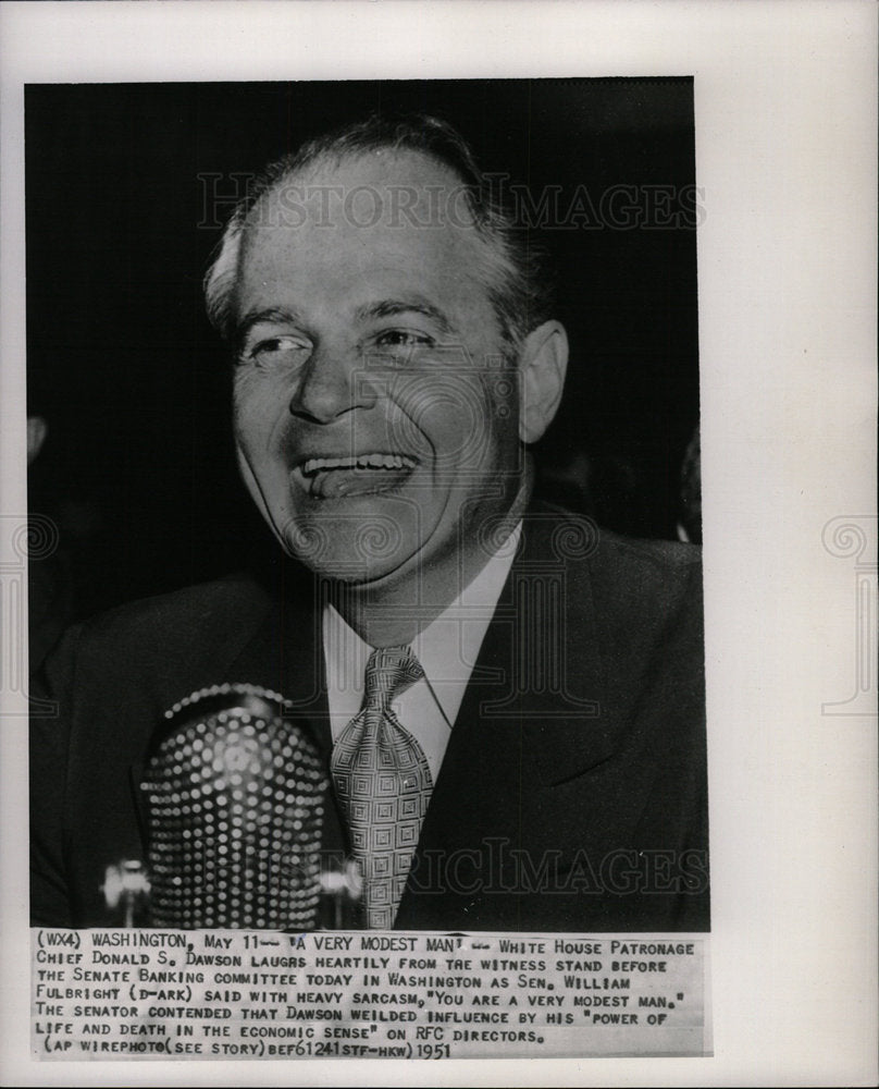 1951 modest man partonage chief donald sen - Historic Images