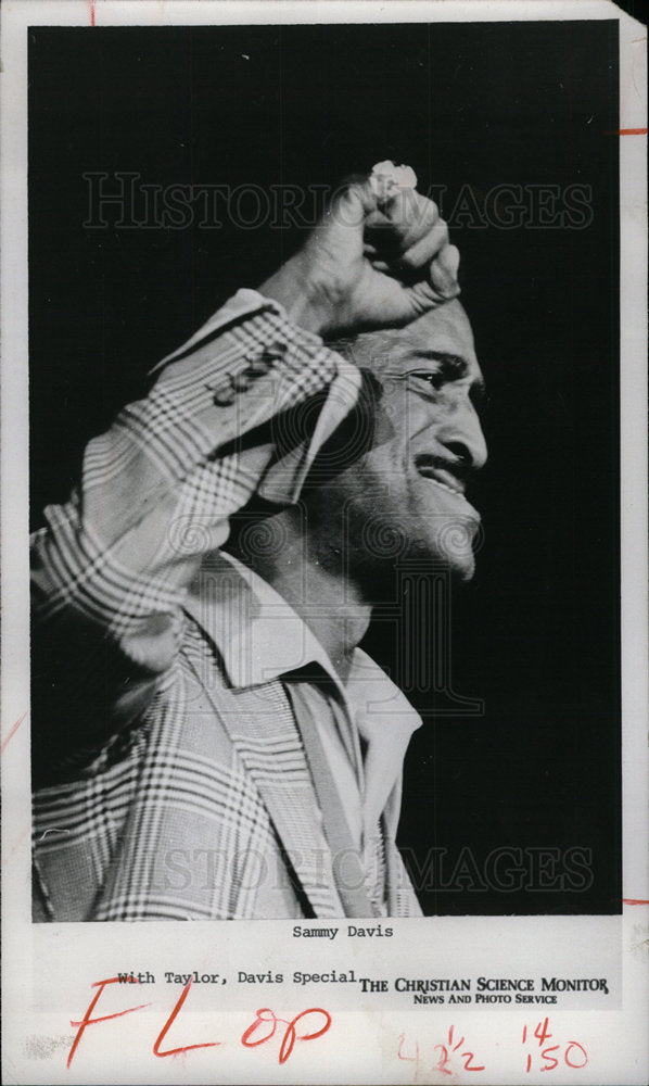 1973 Press Photo Sammy Davis Jr. - Historic Images