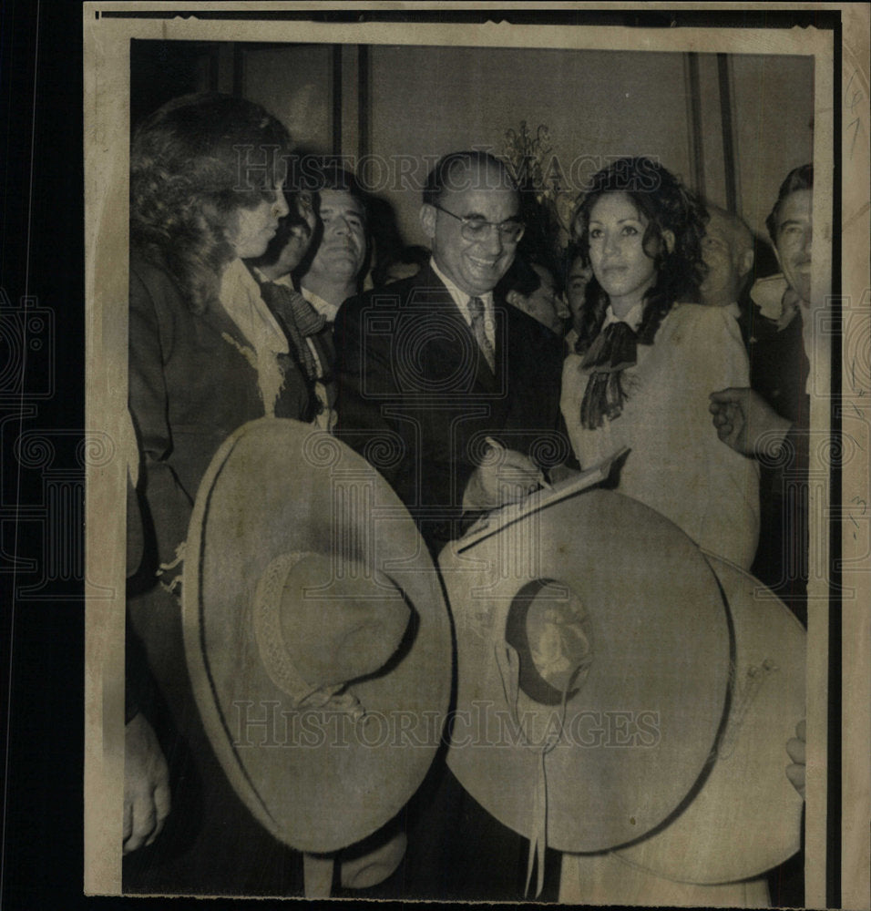 1972 Press Photo Mexican President Luis Echeverria - Historic Images