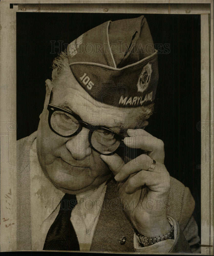 1973 Press Photo Robert Eaton American Legion Commander - Historic Images