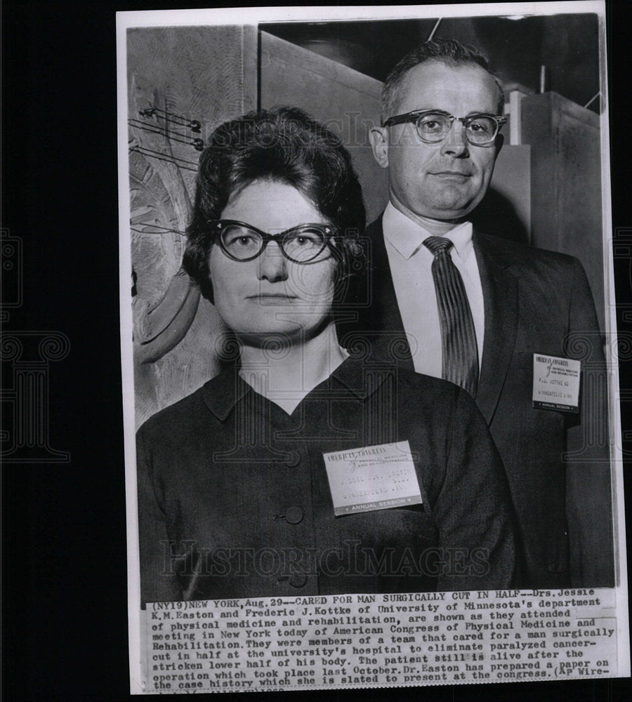1962 Press Photo Dr Jessie KM Easton Of U Of Minnesota - Historic Images