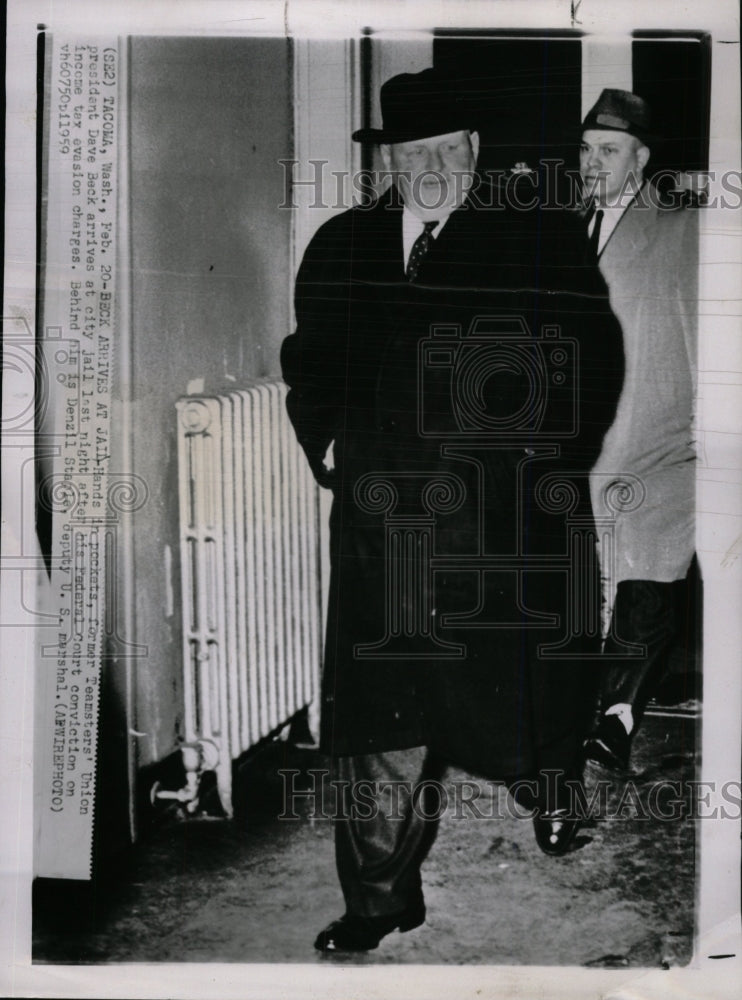 1959 Press Photo Teamster&#39;s Union President Dave Beck- RSA00039 - Historic Images