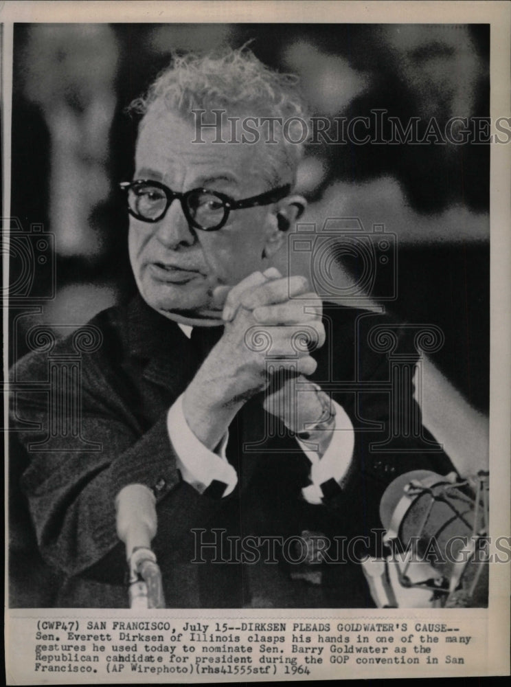 1964 Senator Everett Dirksen of Illinois Se - Historic Images