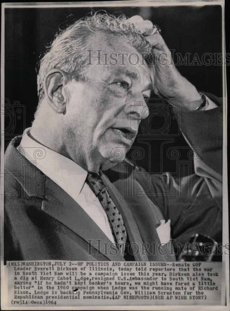 1964 Senate GOP Leader Everett Dirksen-Historic Images