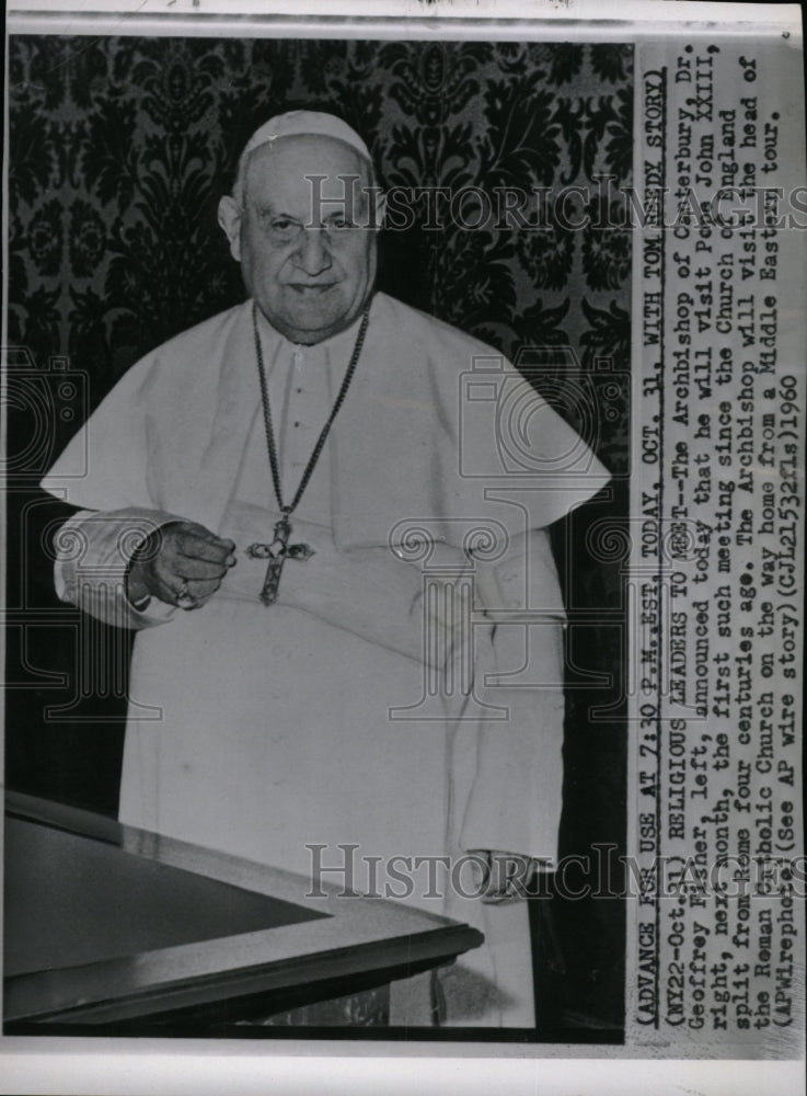 1960 Blessed Pope John XXIII Angelo Giusepp - Historic Images