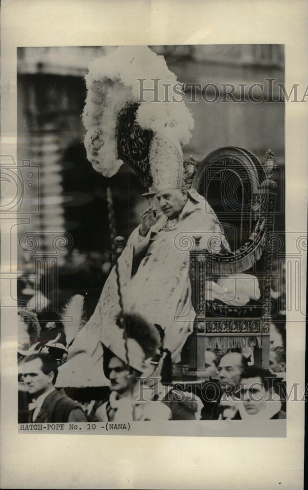 1962 Pope John XXIII Basilica St Lateran Ro - Historic Images