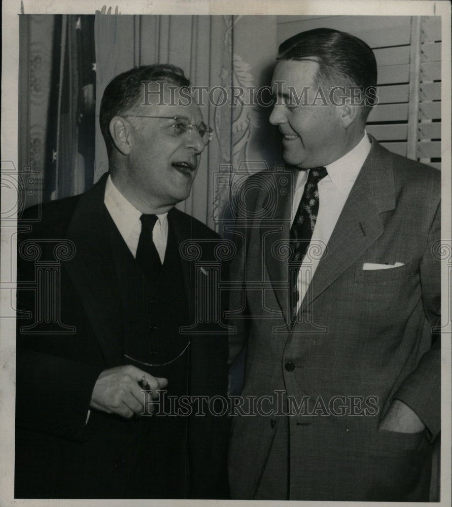 1952 Press Photo Jonathan W. Daniels &amp; John Carroll - Historic Images