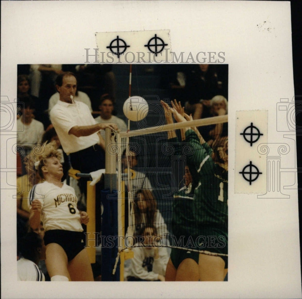 1991 Michigan Outlasted MSU Women Volleybal-Historic Images