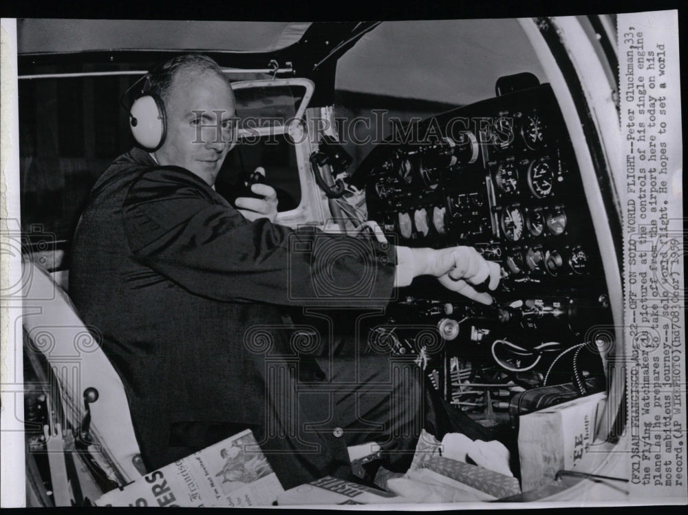 1959 Peter Gluckman, The Flying Watchmaker - Historic Images