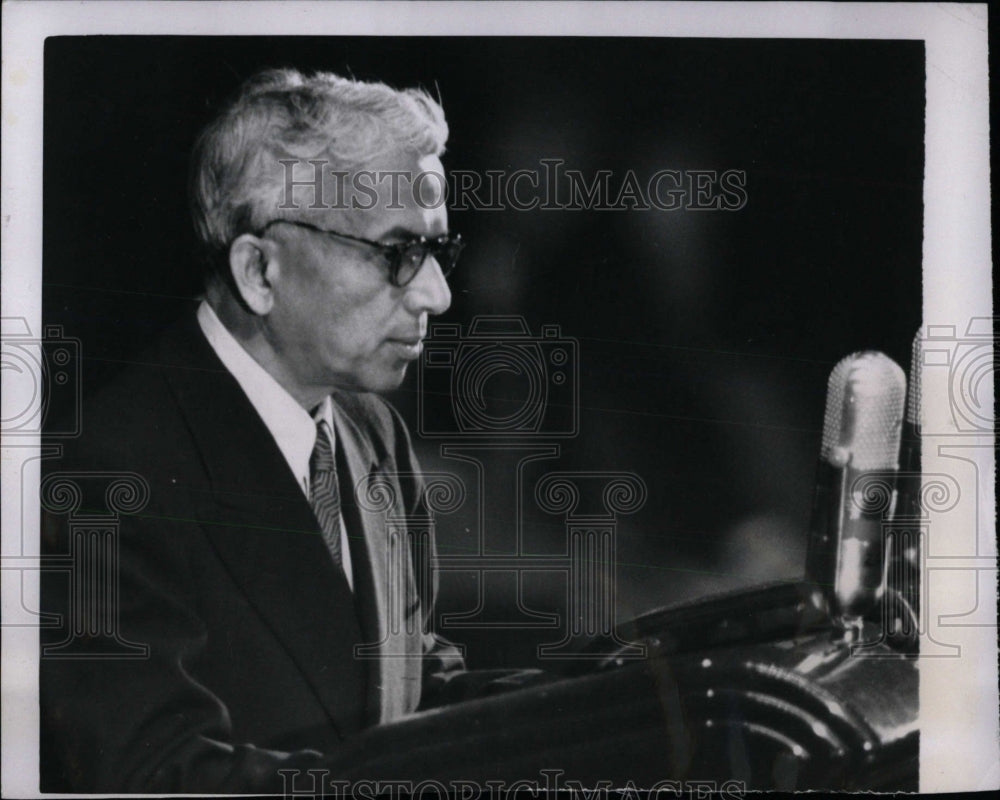 1950 Press Photo Sir Benegal Rau UN General Assembly- RSA02137 - Historic Images