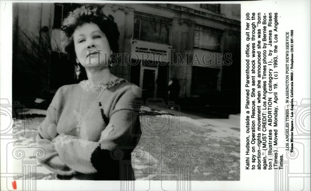 1993 Kathi Hudson Abortionist Born Again - Historic Images