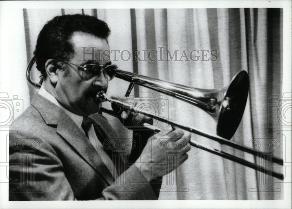 1990 Trumpet Player Wilkins Performing - Historic Images