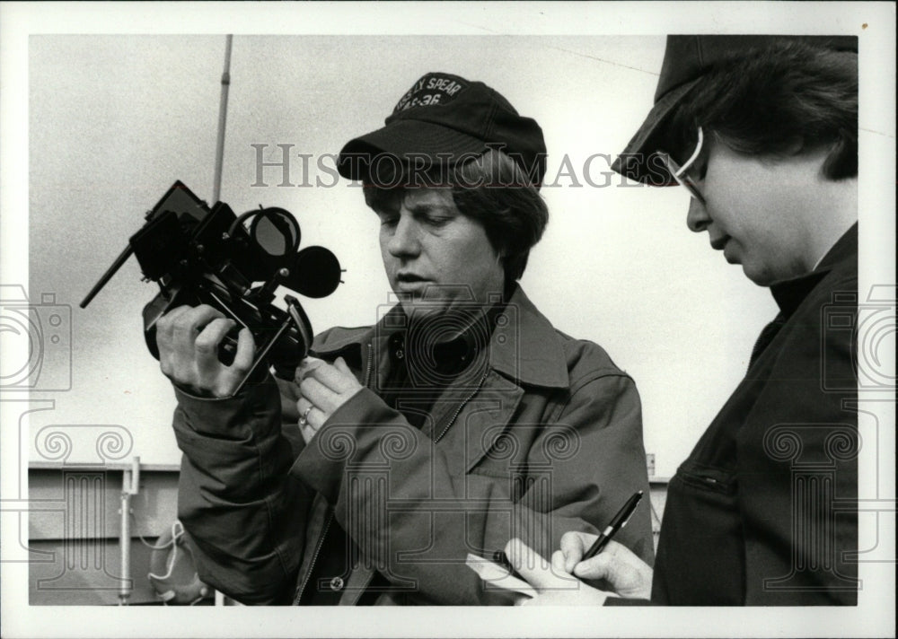 1980 A Navy Officer Using A Sextant - Historic Images