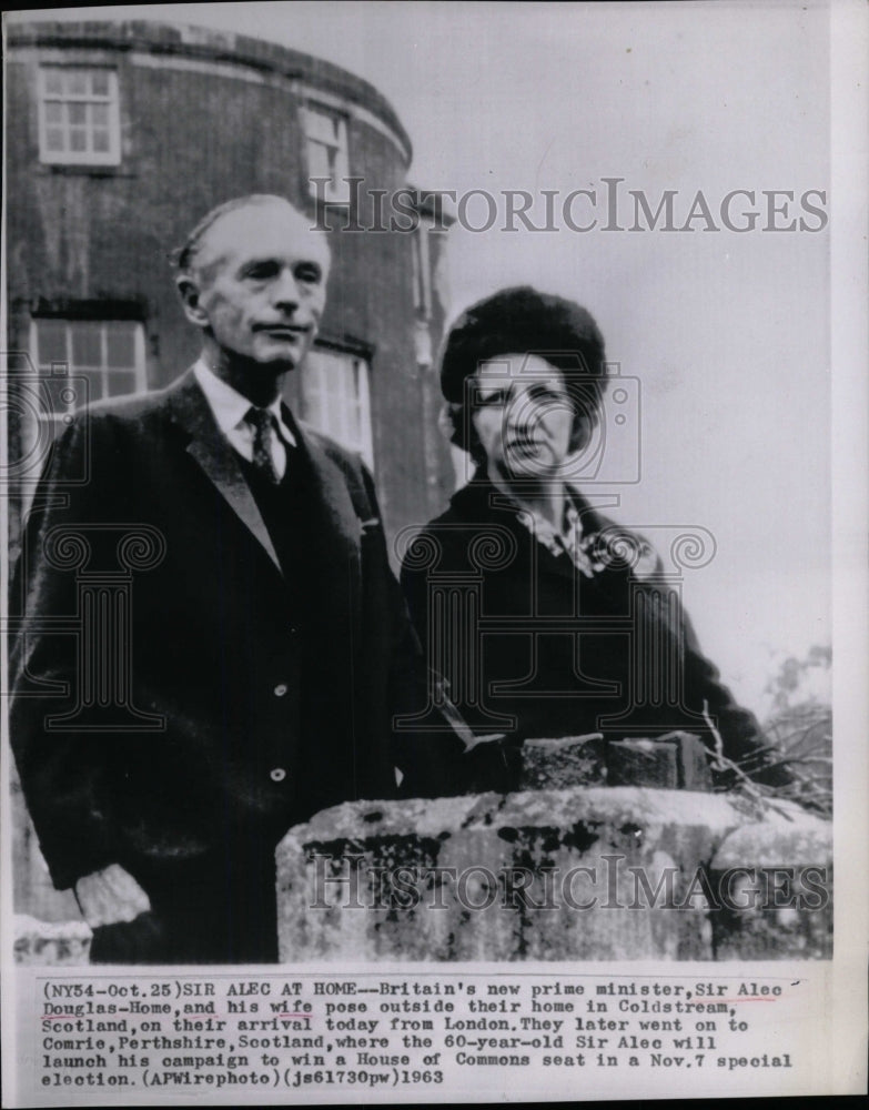 1963 Press Photo Sir Alec Douglas-Home  Britain Prime M - Historic Images