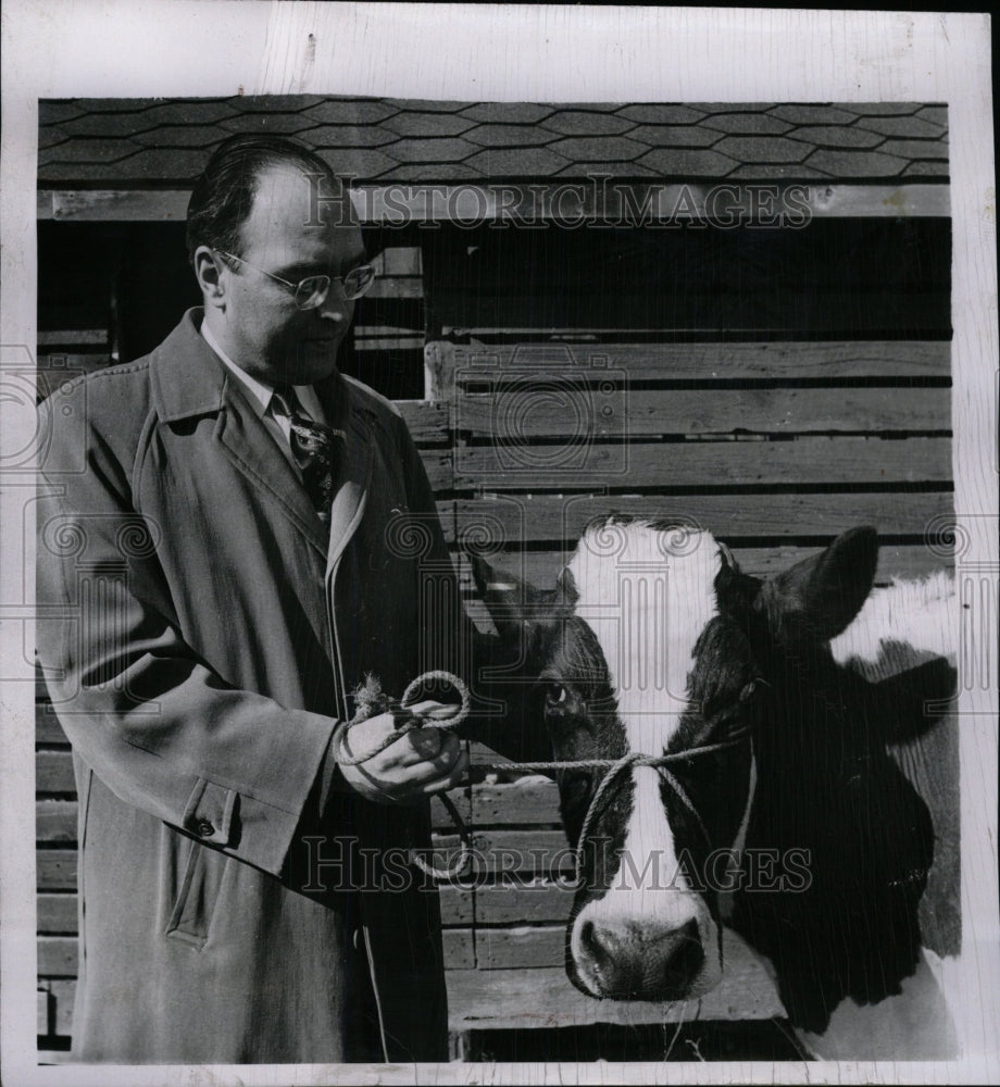 1955 Theodore A Tuenge Cattle Attendant - Historic Images