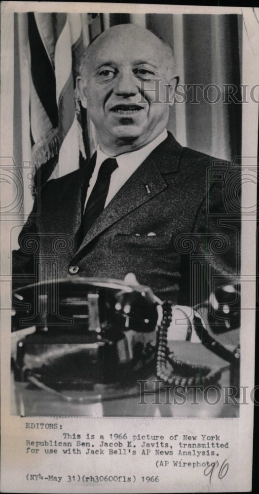 1966 Sen Jacob Javits Republican Jack Bell - Historic Images