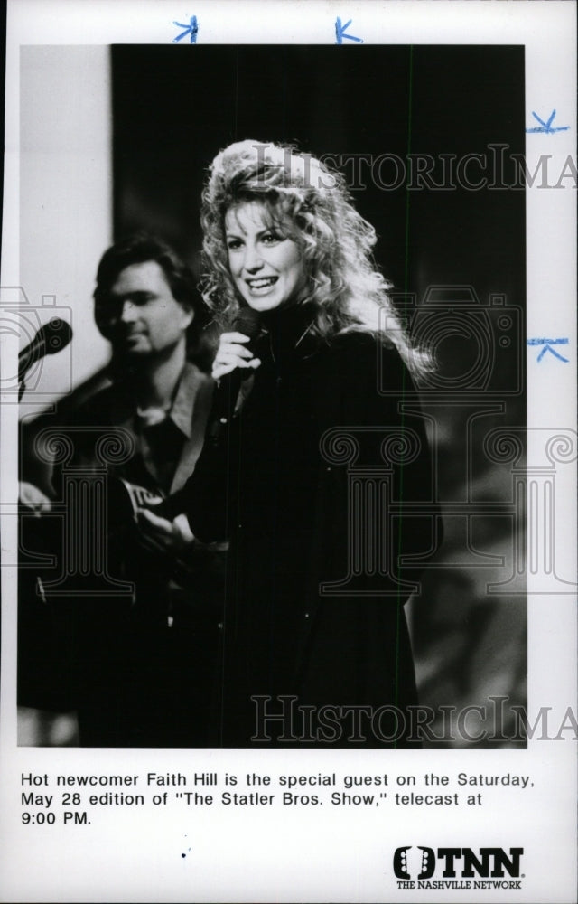 1998 Faith Hill Hot newcomer special guest The Statler Bros Show - Historic Images