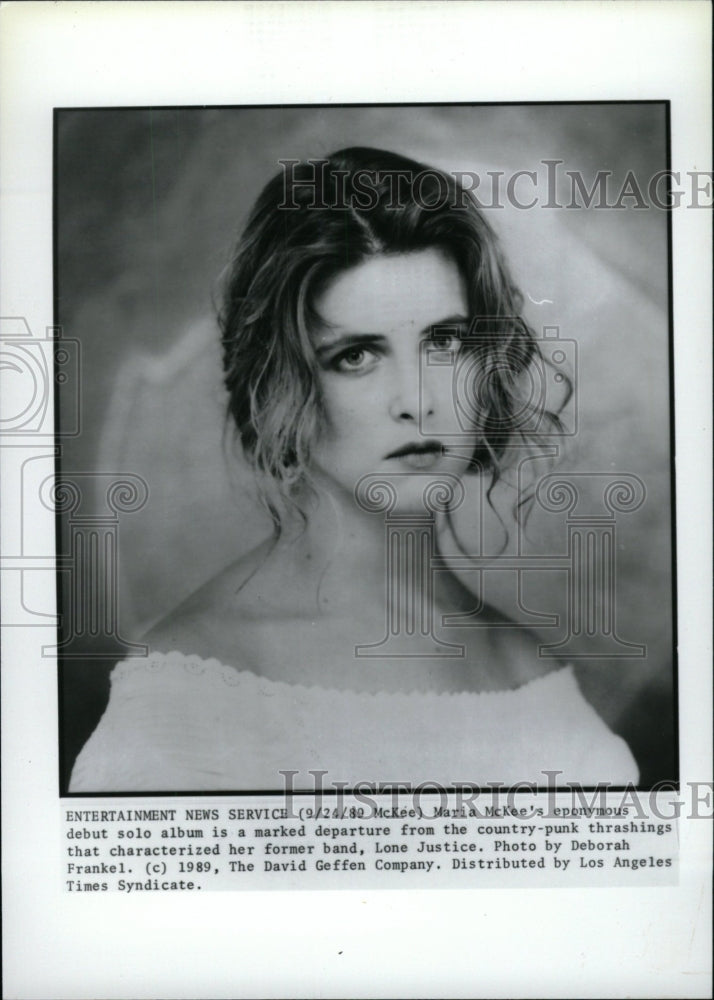 1989 Maria McKee American Singer Songwriter - Historic Images