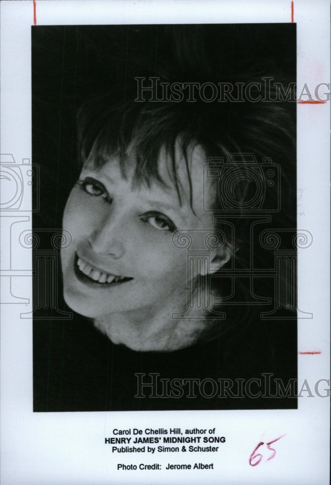 1993 Press Photo Carol De Chellis Hill, author of &quot;Henr- RSA04409 - Historic Images