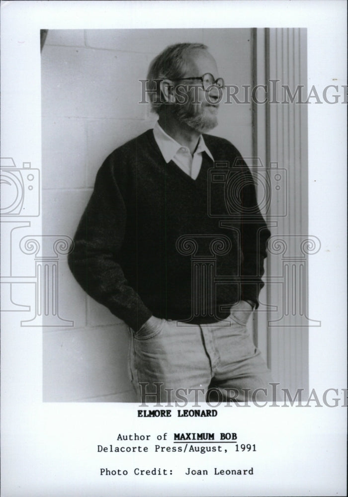1991 Elmore Leonard American Novelist Scree - Historic Images