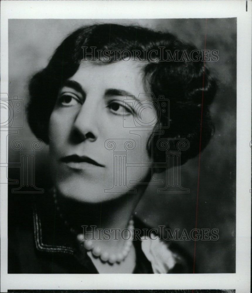 1987 Edna Ferber American Novelist Short St - Historic Images