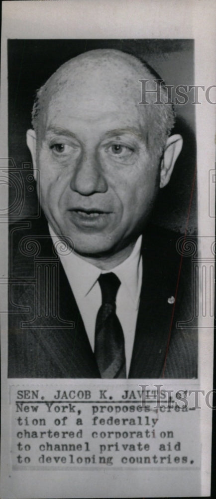 1965 Press Photo Jacob Javits Politician Propose Creati- RSA05079 - Historic Images