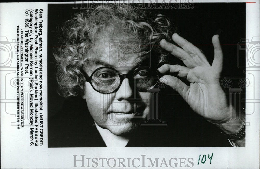 1995 Stanley Victor Stan Freberg Author Com - Historic Images