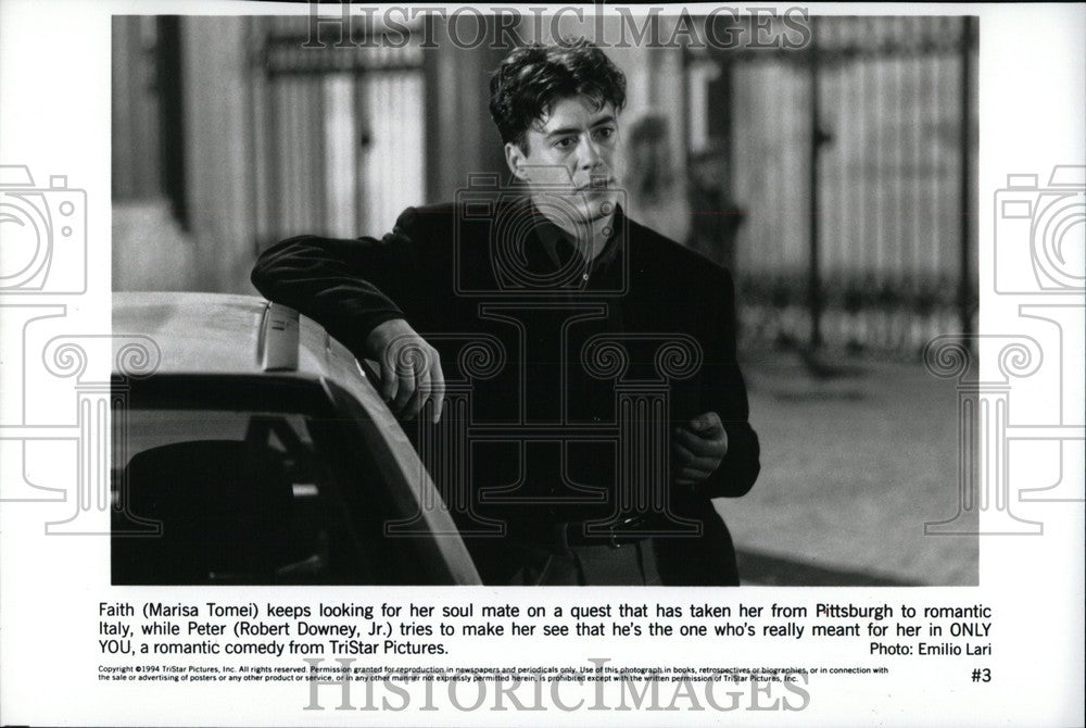 1994 Press Photo Robert Downey Jr. &quot;Only You&quot; - Historic Images