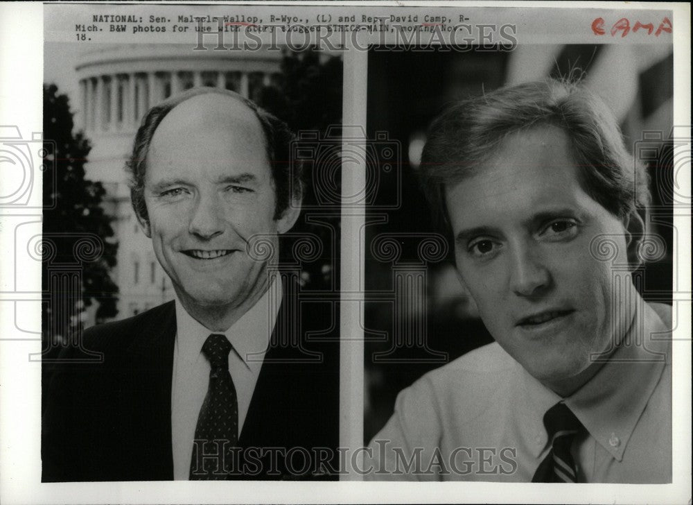 1992 Republican Senators Malcolm Wallop Dav - Historic Images