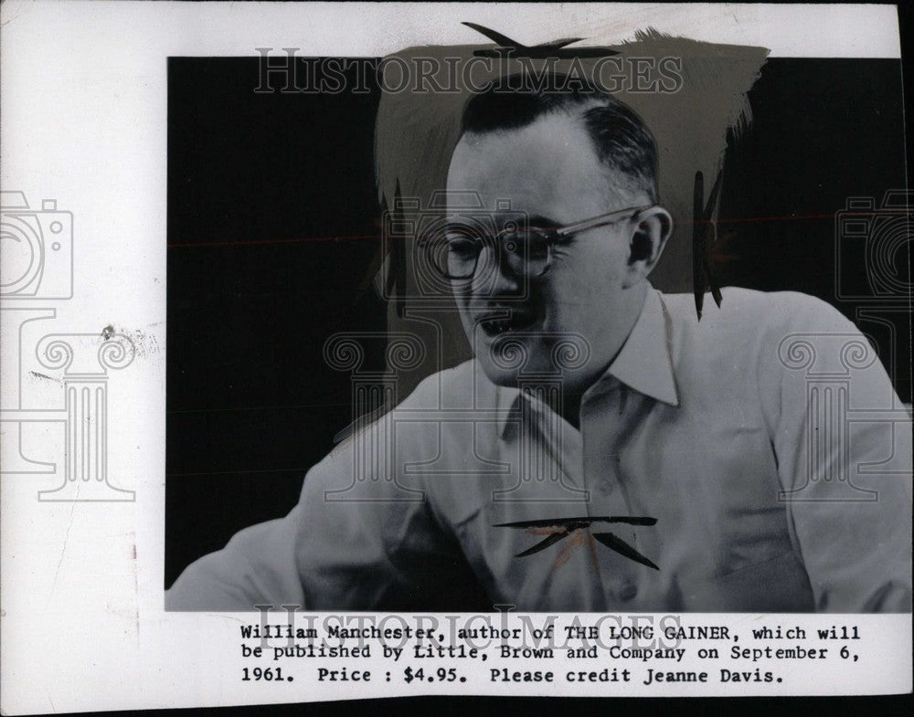 1961 Press Photo William Manchester, author of THE LONG- RSA05315 - Historic Images