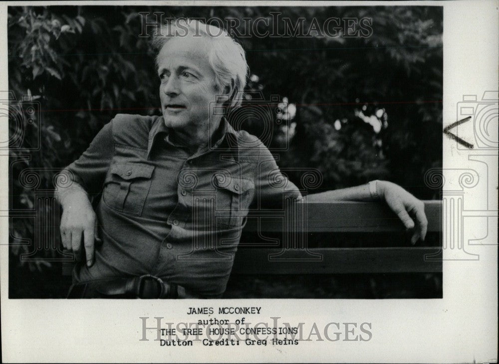 1979 Press Photo James McConkey Author The Tree House C - Historic Images