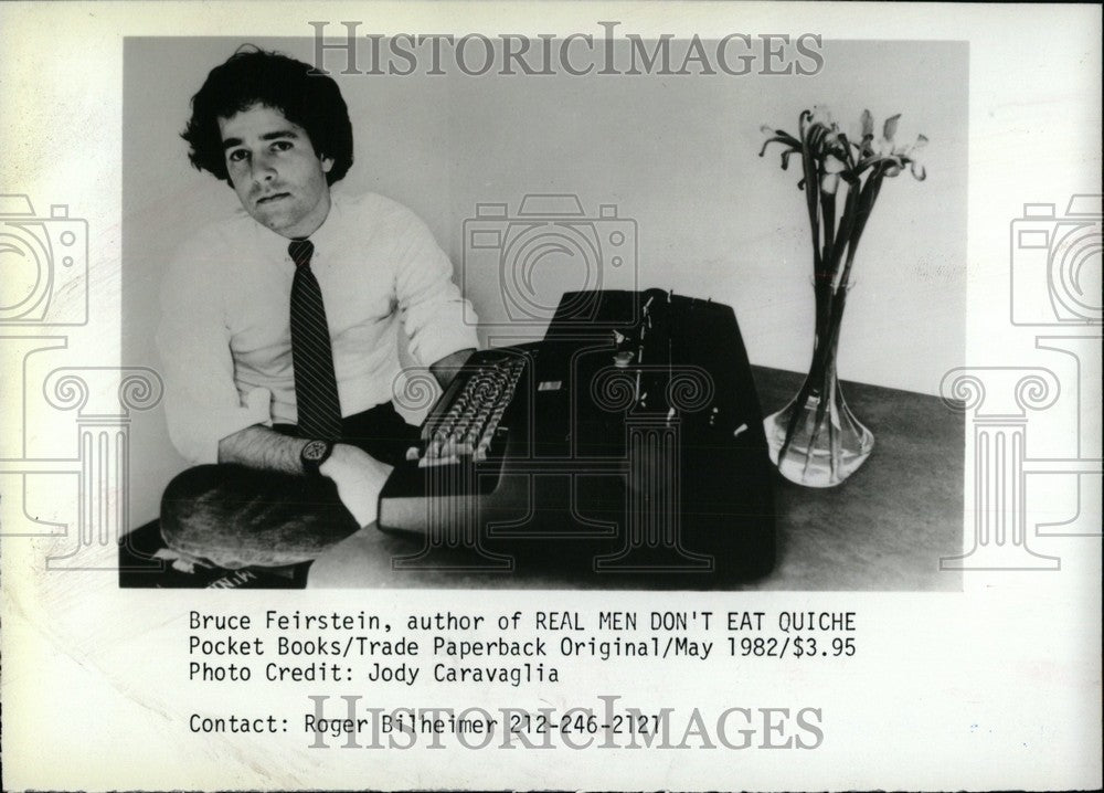 1982 Bruce Feirstein American Author Humori - Historic Images