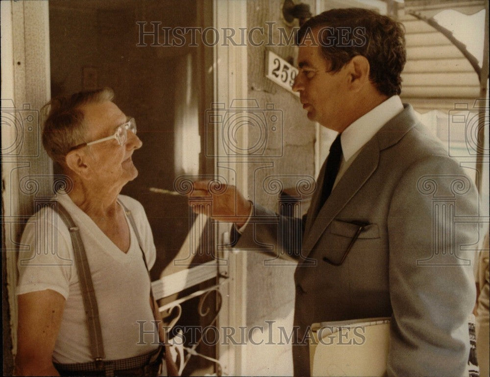 1982 Government Aide Phillip Runkel with Wi - Historic Images