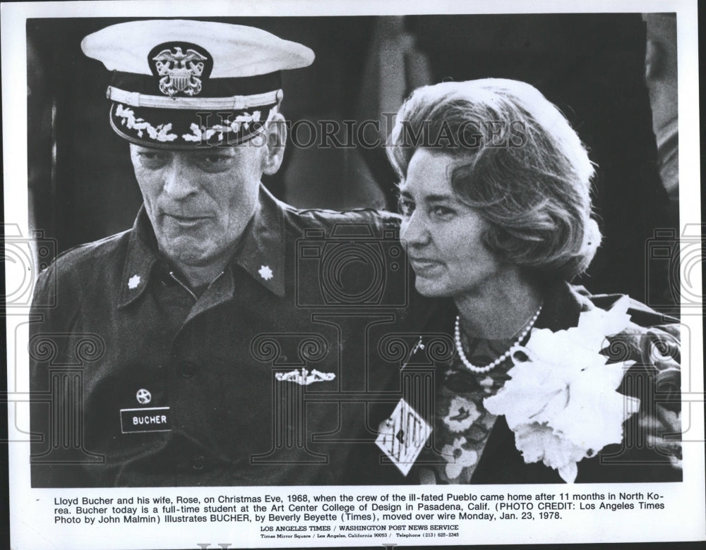 1978 Commander Lloyd Bucher Mrs Rose Bucher-Historic Images