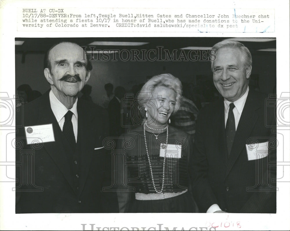 1988 Press Photo University of Colorado Chancellor John - Historic Images