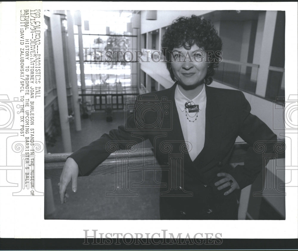 1995 Press Photo Denver Attorney Joan Burleson Museum o- RSA05659 - Historic Images