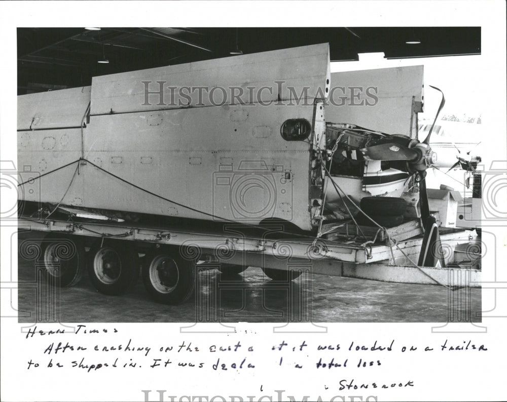 1986 East Boat crashing Plane Total Shipped-Historic Images