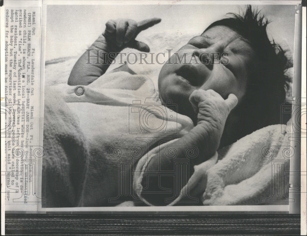 1972 Jane Doe Infant Week-Old Baby - Historic Images