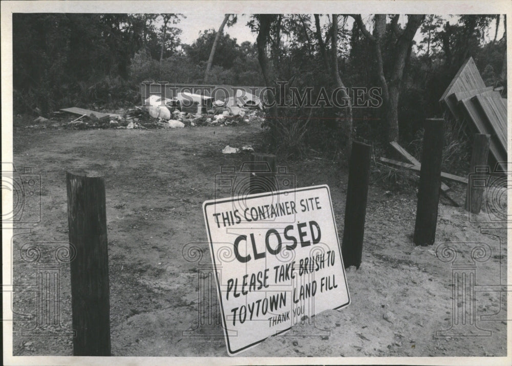 1971 Press Photo Closed St. Petersburg, Florida Dump- RSA06285 - Historic Images