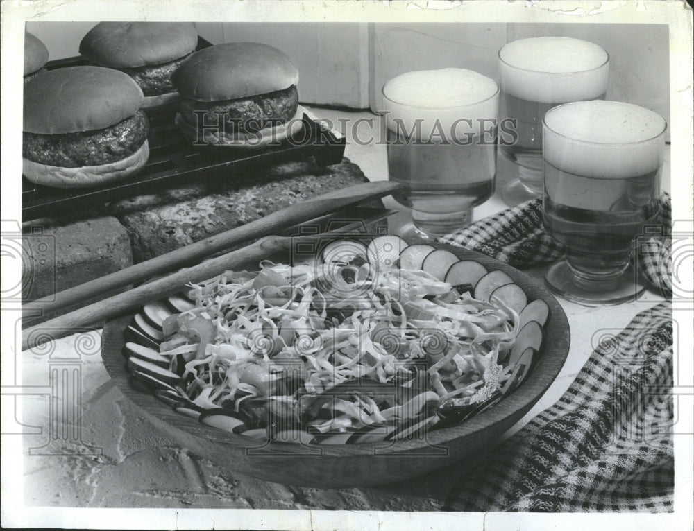 1972 crunchy coleslaw creamy dressing sour-Historic Images