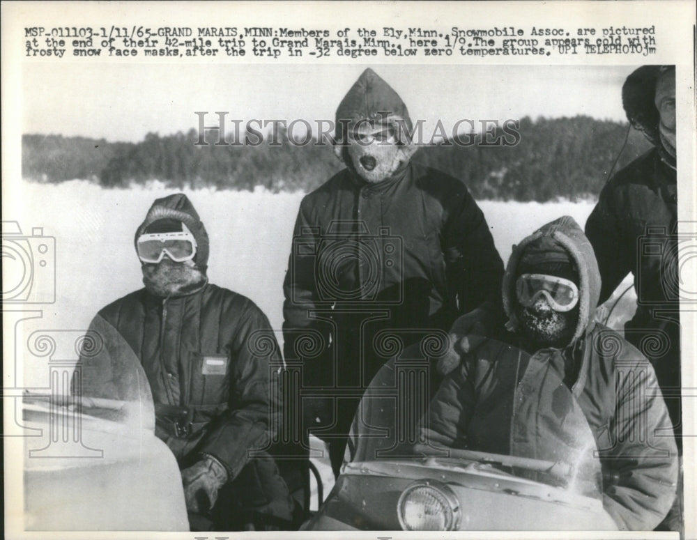 1965 Ely Minn.Snowmobile Member Grand Marai-Historic Images