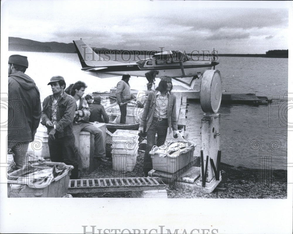 1979 Alaskan Salmon Fishing Boat Crew - Historic Images