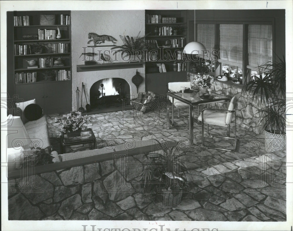 1978 Stone Carpeting Designs Living Room-Historic Images