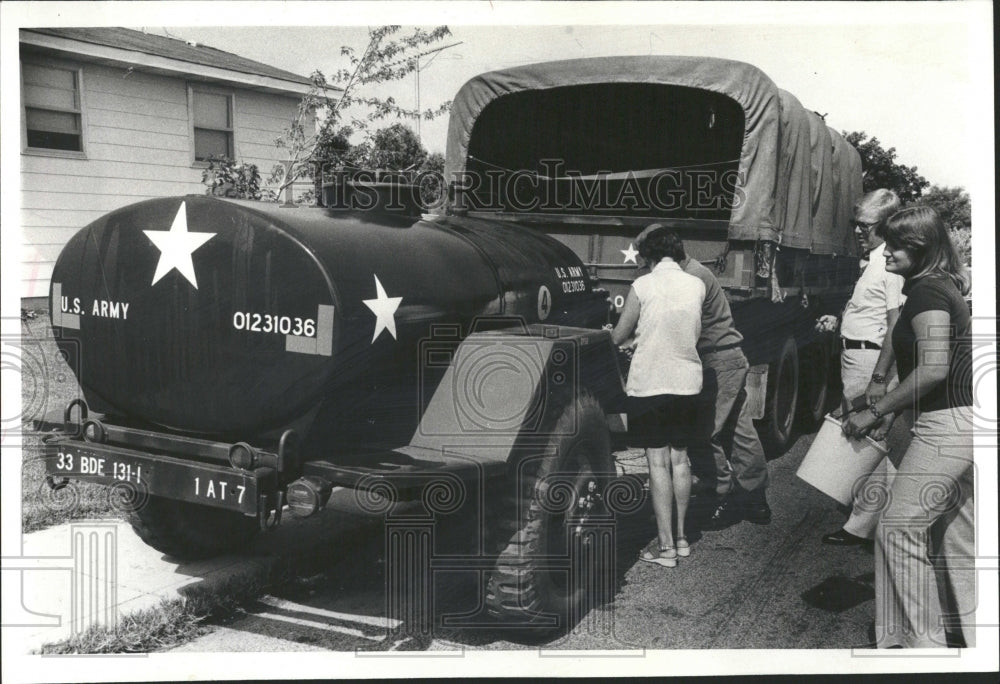 1978 Army Truck Replenish Carpenterville Wa - Historic Images