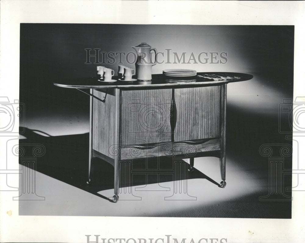1964 Very Functioning Serving Cart for Livi - Historic Images