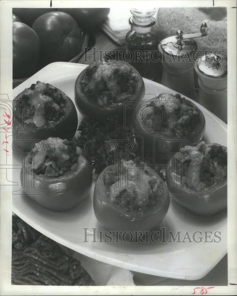 1977 Stuffed Tomatos - Historic Images