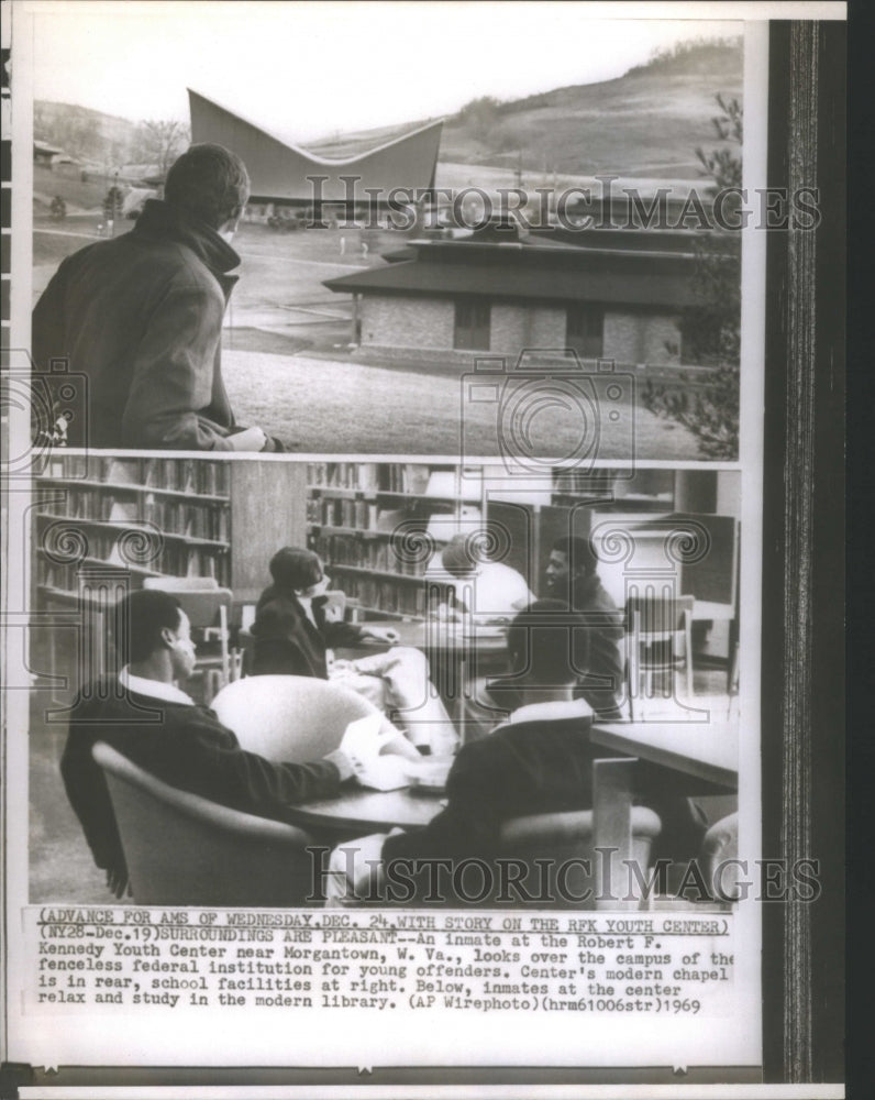 1969 Press Photo Inmates At Robert F. Kennedy Youth Cen- RSA07451 - Historic Images